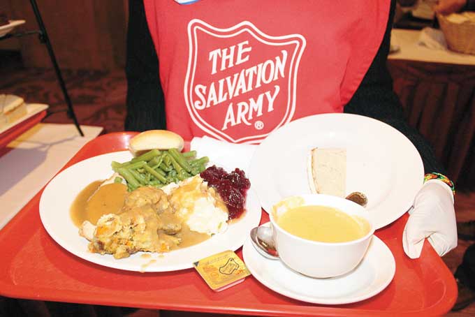 salvation army christmas dinner 2021